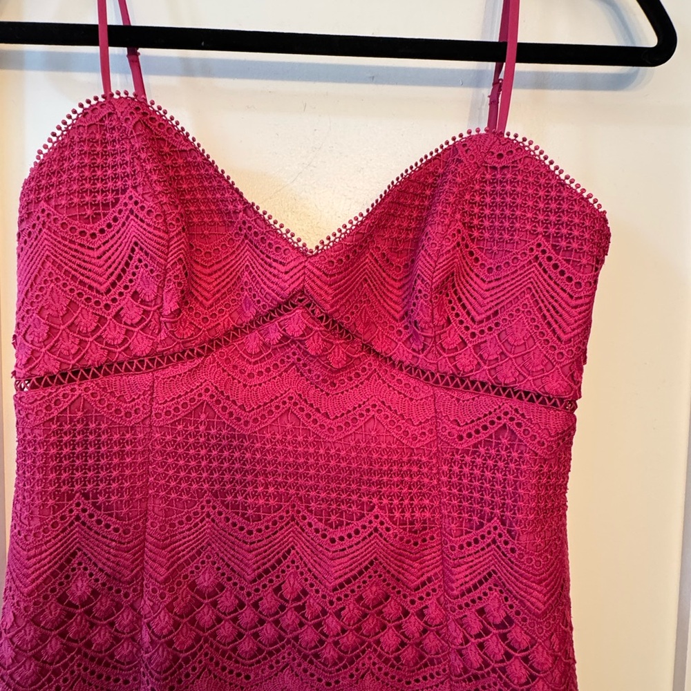 Ever New Raspberry Lace Midi Dress - Picture 2 of 4